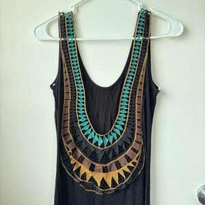 Cookies Hawaii, maxi dress with open back, size large